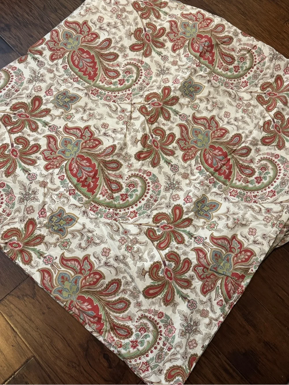 Pottery Barn Charlie Paisley Organic Percale Duvet Cover - Full/Queen